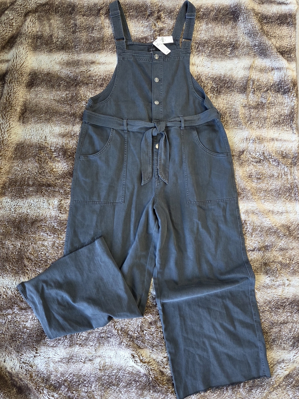 NWT Aerie Wide Leg Overalls Jumpsuit XL Cottagecore Farmhouse Boho Dungarees